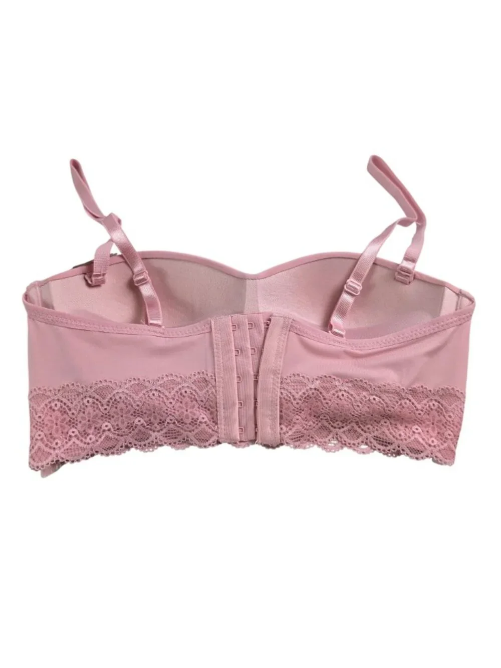 Rene Rofe Wild Dream Bra 34B Wireless Push Up Lace Bandeau Convertible NWT